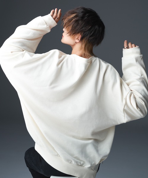 anown(アノン)の「サイドリングジップビッグバルーンスウェット【KEI×anown 限定コラボ】(スウェット・メンズ・オフホワイト/グレイッシュブルー/ブラウン系/チャコールグレー/スミクロ・M/XS/S/L)」の15枚目の写真