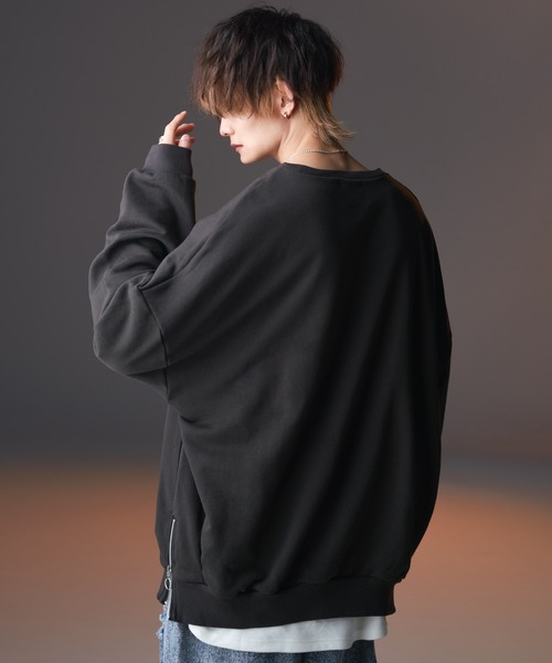 anown(アノン)の「サイドリングジップビッグバルーンスウェット【KEI×anown 限定コラボ】(スウェット・メンズ・オフホワイト/グレイッシュブルー/ブラウン系/チャコールグレー/スミクロ・M/XS/S/L)」の17枚目の写真