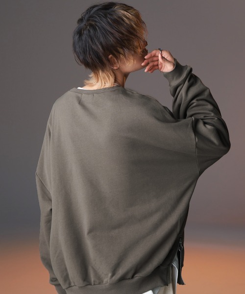 anown(アノン)の「サイドリングジップビッグバルーンスウェット【KEI×anown 限定コラボ】(スウェット・メンズ・オフホワイト/グレイッシュブルー/ブラウン系/チャコールグレー/スミクロ・M/XS/S/L)」の19枚目の写真