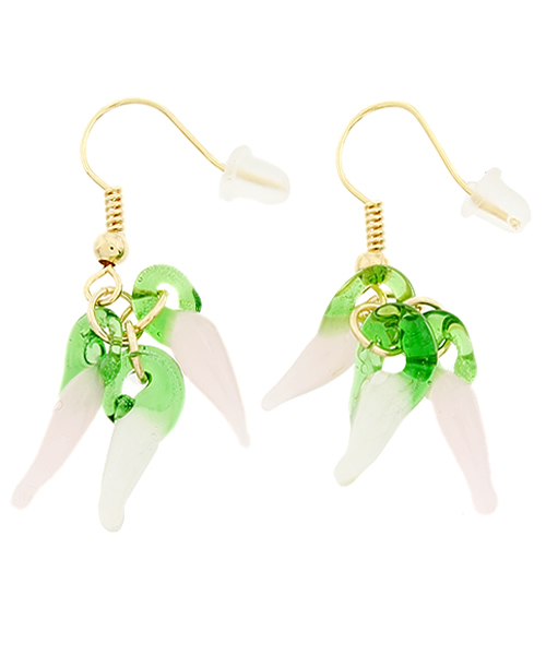 チャイハネ（チャイハネ）の「【チャイハネ】チリペッパーピアス（ピアス（両耳用）・レディース・グリーン/レッド/イエロー/カラフル/ピンク・FREE）」の3枚目の写真