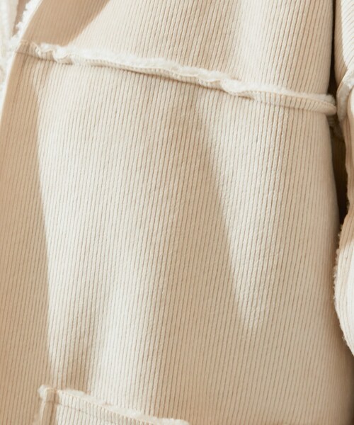 SHOO・LA・RUE（シューラルー）の「◆カットコール裏ボアブルゾン（ブルゾン・レディース・ブラウン系その他/ナチュラル・00）」の7枚目の写真