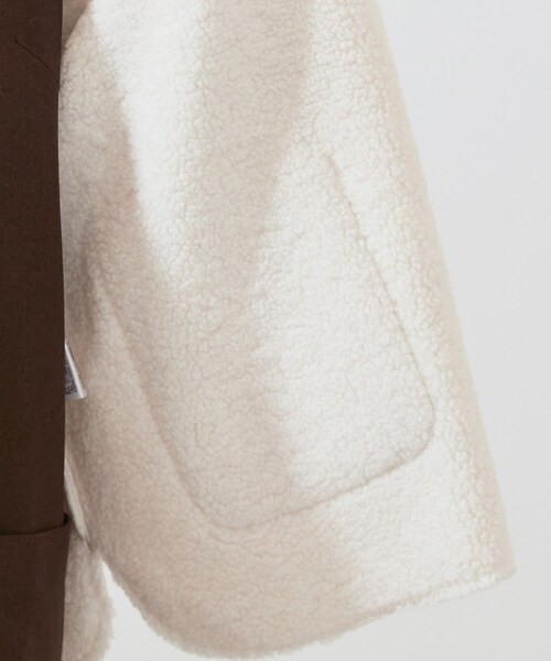 SHOO・LA・RUE（シューラルー）の「◆カットコール裏ボアブルゾン（ブルゾン・レディース・ブラウン系その他/ナチュラル・00）」の6枚目の写真