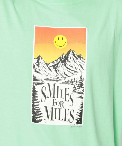 MANASTASH（マナスタッシュ）の「MANASTASH/マナスタッシュ　MOON SMILE TEE ムーンスマイルティー　7123049（Tシャツ/カットソー・メンズ・ミント/ブラック・X-LARGE/LARGE/MEDIUM）」の6枚目の写真