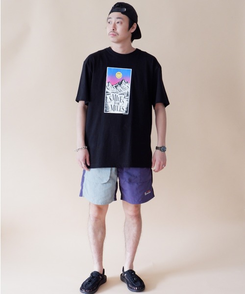 MANASTASH（マナスタッシュ）の「MANASTASH/マナスタッシュ　MOON SMILE TEE ムーンスマイルティー　7123049（Tシャツ/カットソー・メンズ・ミント/ブラック・X-LARGE/LARGE/MEDIUM）」の10枚目の写真