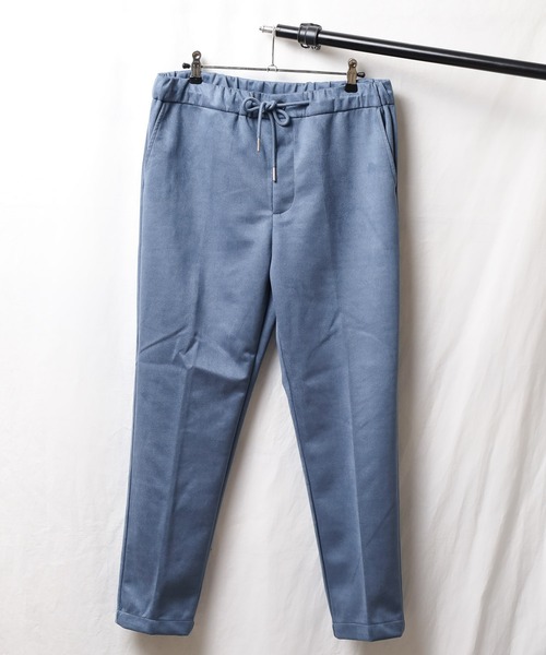 【セール】《フェイクスエード》スリムテーパードスラックス（スラックス）｜B.I.D.（ビーアイディー）