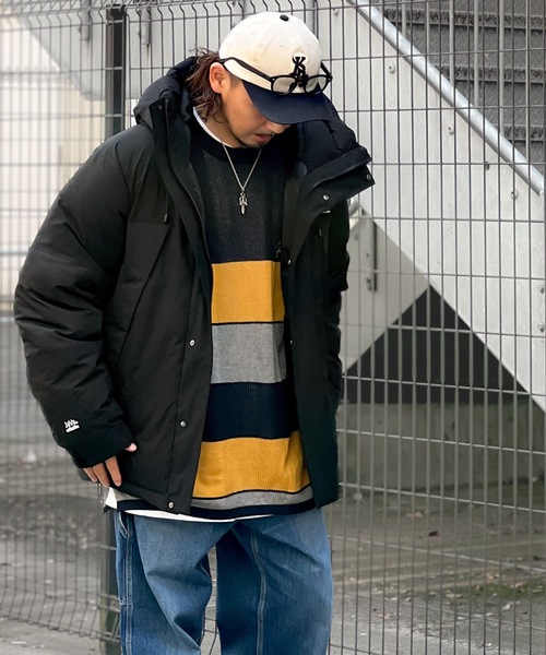 セール】《Javaジャバコラボ》極暖、異素材パネルフェイクダウン
