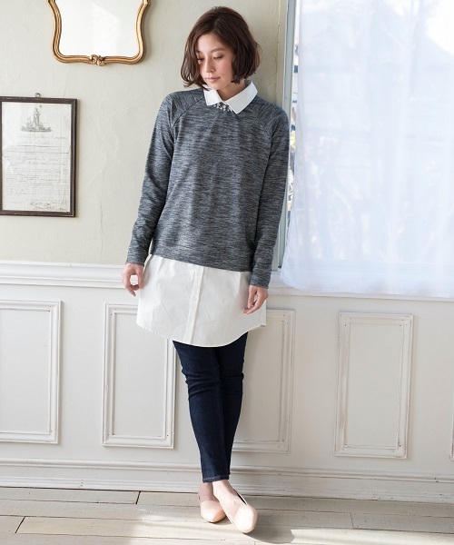 LEPSIM（レプシィム）の「オペラポインテッドフラット　557950（パンプス・レディース・ライトピンク/ゴールド/オフホワイト/ブラック/ネイビー・SMALL/LARGE/MEDIUM）」の14枚目の写真