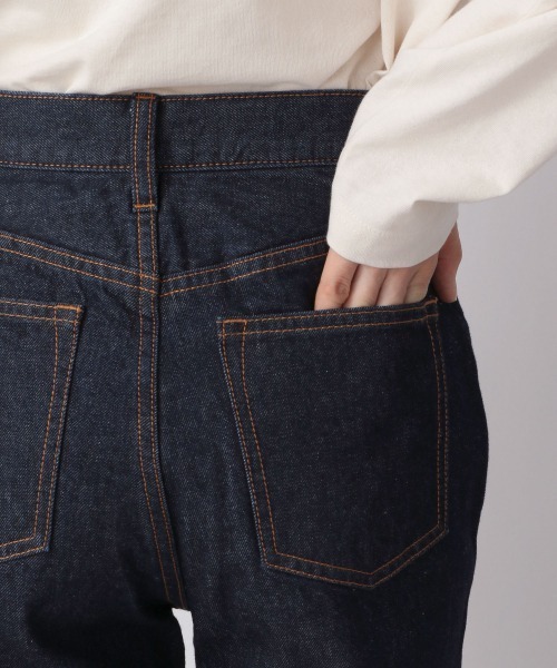 LOWRYS FARM(ローリーズファーム)の「セルフカットストレートデニムパンツ 261922(デニムパンツ・レディース・ブルー/アイボリー/ワンウォッシュ・SMALL/MEDIUM/LARGE)」の9枚目の写真