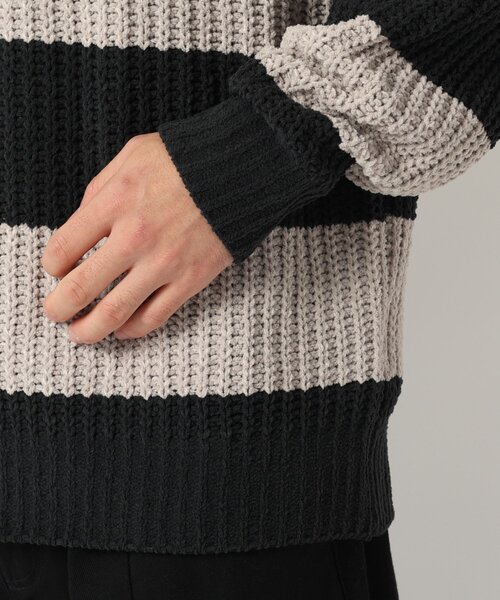 BASECONTROL(ベースコントロール)の「◆ポリエステル モールヤーン 畦編み クルーネックニット(ニット/セーター・メンズ・ライトグリーン系/サックスブルー/グレー系その他/キャメル/グレー/ライトグリーン・03/02/04)」の11枚目の写真