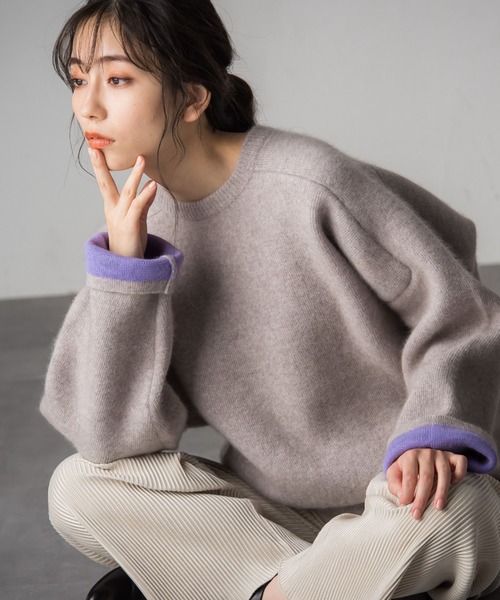 （完売） ドロワットロートレアモン ラクーンニット≪定価￥30,800≫ 未使用 Droite lautreamont（ドロワットロートレアモン）の「ラクーンクルー