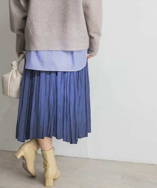 URBAN RESEARCH(アーバンリサーチ)の「ランダムヘムプリーツギャザースカート(スカート・レディース・イエロー/ブルー/ブラウン系その他/ベージュ系その他・FREE)」の19枚目の写真