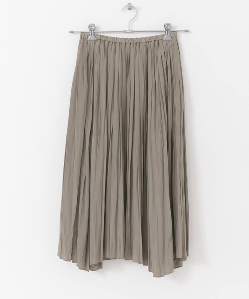URBAN RESEARCH(アーバンリサーチ)の「ランダムヘムプリーツギャザースカート(スカート・レディース・イエロー/ブルー/ブラウン系その他/ベージュ系その他・FREE)」の6枚目の写真