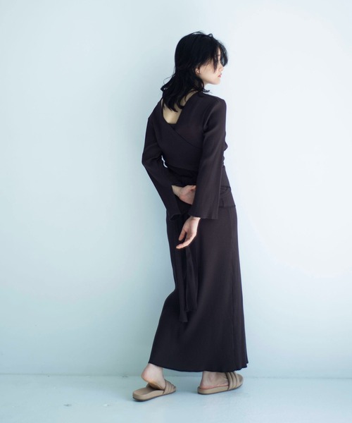 ONEME(ワンム)の「【 ONEME 】リラックスアンサンブルドレス(ワンピース・レディース・ブラック/ブラウン/ブルー/レッド系その他・FREE)」の2枚目の写真