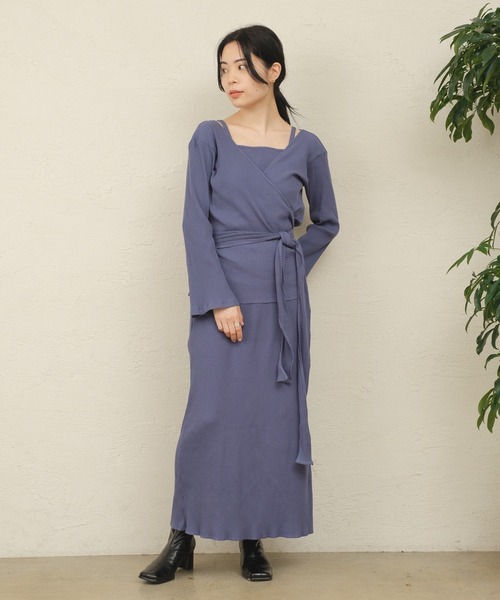 ONEME(ワンム)の「【 ONEME 】リラックスアンサンブルドレス(ワンピース・レディース・ブラック/ブラウン/ブルー/レッド系その他・FREE)」の7枚目の写真