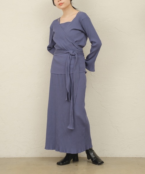 ONEME(ワンム)の「【 ONEME 】リラックスアンサンブルドレス(ワンピース・レディース・ブラック/ブラウン/ブルー/レッド系その他・FREE)」の5枚目の写真