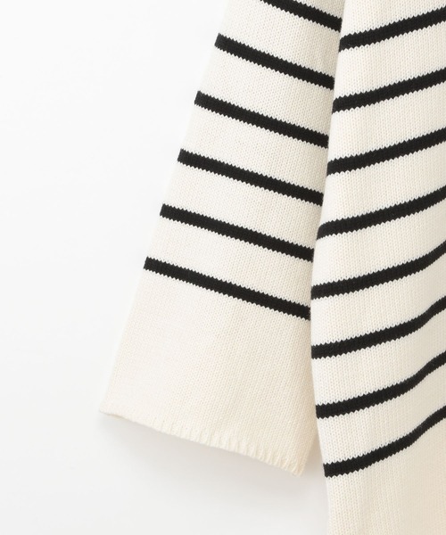 Heather（ヘザー）の「ハイネックボーダーチュニックニット  264778（ニット/セーター・レディース・ホワイト系その他/ブラック系その他/グリーン系その他・FREE）」の20枚目の写真