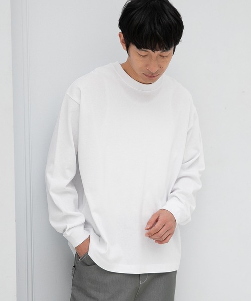 LAKOLE（ラコレ）の「16/2天竺ロングTシャツ / 262321（Tシャツ/カットソー・メンズ・ホワイト/ブラック/サックスブルー/グリーン・MEDIUM/LARGE）」の2枚目の写真