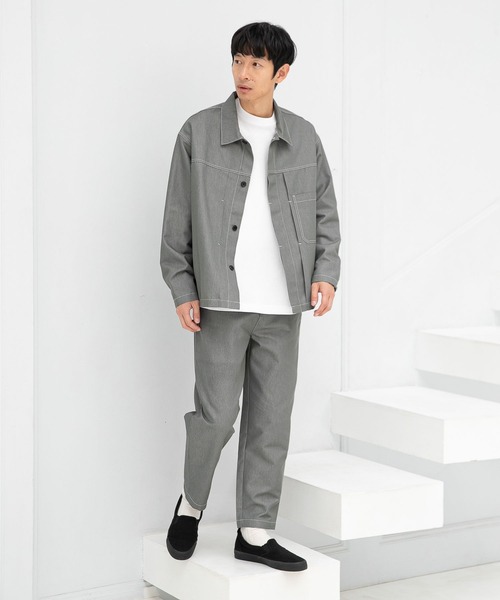 LAKOLE（ラコレ）の「16/2天竺ロングTシャツ / 262321（Tシャツ/カットソー・メンズ・ホワイト/ブラック/サックスブルー/グリーン・MEDIUM/LARGE）」の13枚目の写真