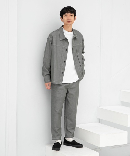 LAKOLE（ラコレ）の「16/2天竺ロングTシャツ / 262321（Tシャツ/カットソー・メンズ・ホワイト/ブラック/サックスブルー/グリーン・MEDIUM/LARGE）」の18枚目の写真