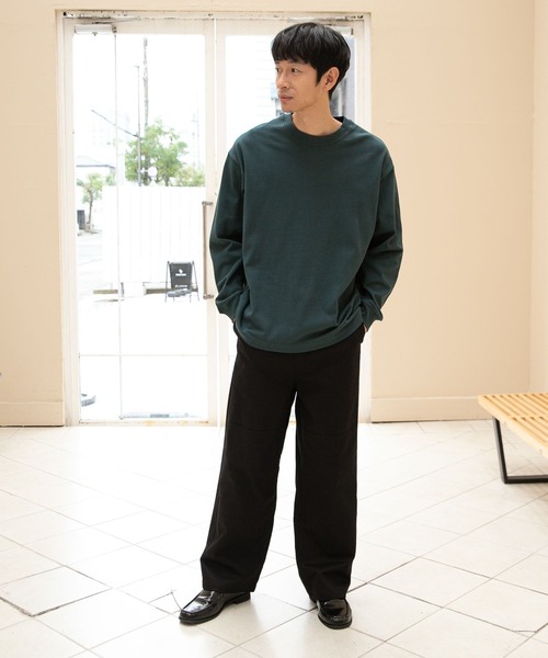 LAKOLE（ラコレ）の「16/2天竺ロングTシャツ / 262321（Tシャツ/カットソー・メンズ・ホワイト/ブラック/サックスブルー/グリーン・MEDIUM/LARGE）」の14枚目の写真