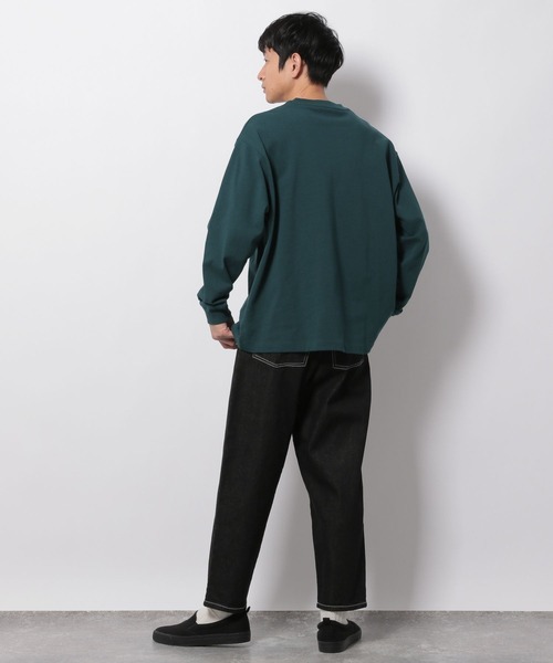 LAKOLE（ラコレ）の「16/2天竺ロングTシャツ / 262321（Tシャツ/カットソー・メンズ・ホワイト/ブラック/サックスブルー/グリーン・MEDIUM/LARGE）」の7枚目の写真