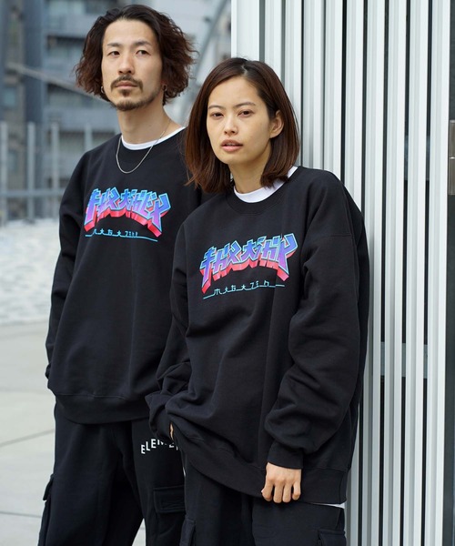 THRASHER（スラッシャー）の「GODZILLA BURST CREW SWEAT/スラッシャースウェットトレーナー（スウェット・メンズ・ブラック・MEDIUM/LARGE/X-LARGE）」の8枚目の写真