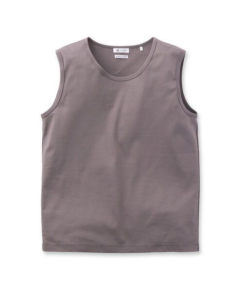 tk.TAKEO KIKUCHI(ティーケータケオキクチ)の「◆ハイゲージスムースタンクトップ(タンクトップ・メンズ・サンドベージュ/ブラック/ホワイト/チャコールグレー・02/03/04)」の5枚目の写真