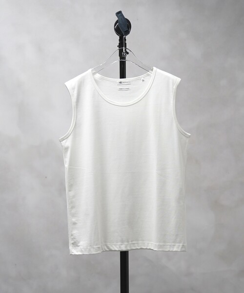 tk.TAKEO KIKUCHI(ティーケータケオキクチ)の「◆ハイゲージスムースタンクトップ(タンクトップ・メンズ・サンドベージュ/ブラック/ホワイト/チャコールグレー・02/03/04)」の13枚目の写真