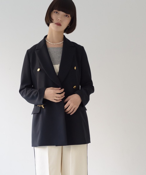 La SRIC（ラスリック）の「La SRIC / ピークドラペルJK（テーラードジャケット・レディース・ネイビー・38）」の5枚目の写真