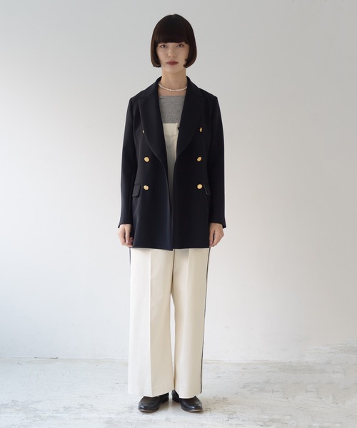 La SRIC（ラスリック）の「La SRIC / ピークドラペルJK（テーラードジャケット・レディース・ネイビー・38）」の4枚目の写真