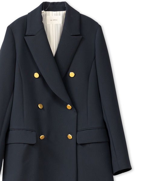 La SRIC（ラスリック）の「La SRIC / ピークドラペルJK（テーラードジャケット・レディース・ネイビー・38）」の3枚目の写真