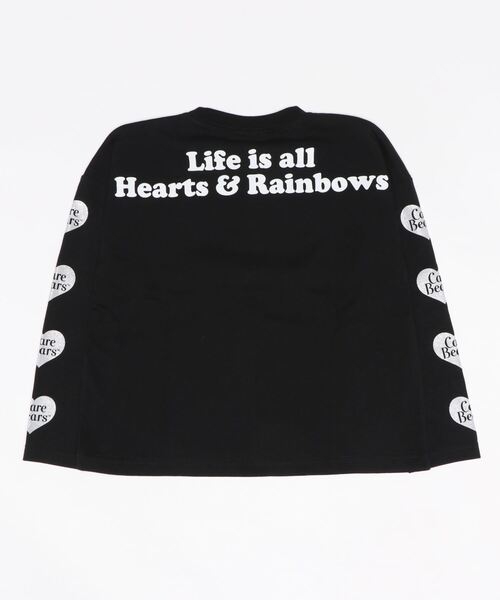 VIVIAN BLUE（ビビアンブルー）の「【VIVIAN BLUE】ケアベアプリントロングTシャツ（Tシャツ/カットソー・キッズ・ブラック/ベージュ/イエロー/ブルー・120/130/140/150）」の5枚目の写真