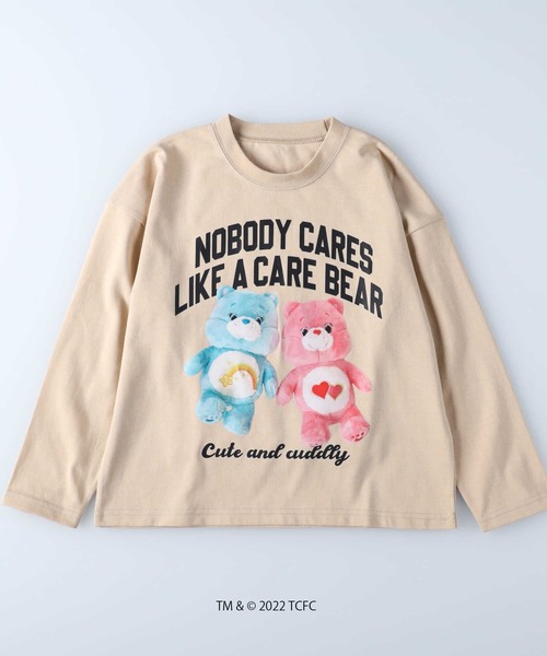 VIVIAN BLUE（ビビアンブルー）の「【VIVIAN BLUE】ケアベアプリントロングTシャツ（Tシャツ/カットソー・キッズ・ブラック/ベージュ/イエロー/ブルー・120/130/140/150）」の22枚目の写真