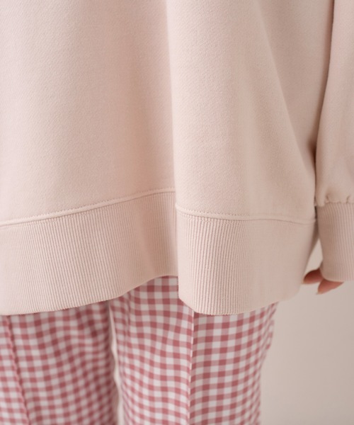 OLIVE des OLIVE（オリーブデオリーブ）の「トーストフレンズプルオーバー/スウェット/トレーナー（スウェット・レディース・ライトグレー/オフホワイト/ピンク/ミント/スミクロ・FREE）」の10枚目の写真