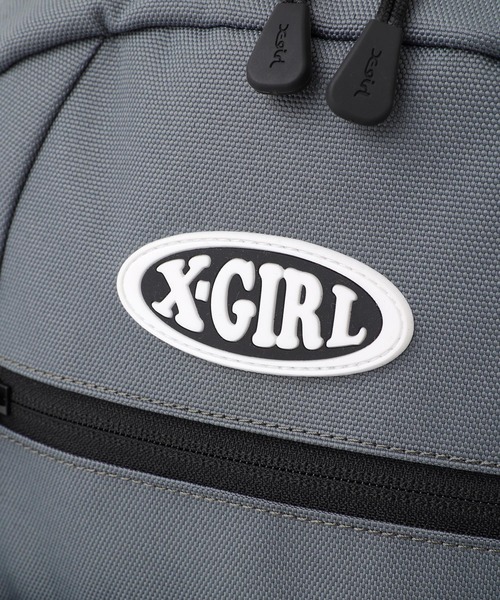 X-girl（エックスガール）の「OVAL LOGO BACKPACK（バックパック/リュック・レディース・ブラック/グレー・ONE SIZE）」の8枚目の写真