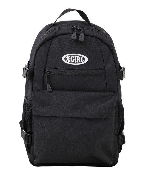 X-girl（エックスガール）の「OVAL LOGO BACKPACK（バックパック/リュック・レディース・ブラック/グレー・ONE SIZE）」の15枚目の写真