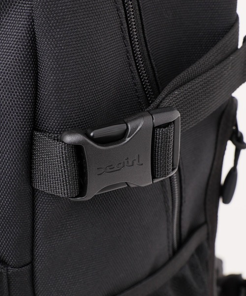 X-girl（エックスガール）の「OVAL LOGO BACKPACK（バックパック/リュック・レディース・ブラック/グレー・ONE SIZE）」の19枚目の写真