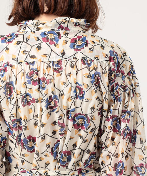 ISABEL MARANT（イザベルマラン）の「ISABEL MARANT ETOILE MAELYS コットン プリントロングワンピース（ワンピース・レディース・ホワイト系その他/ブルー系その他4・34/36）」の8枚目の写真