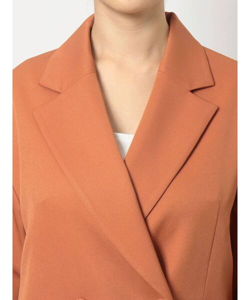 EVRIS（エヴリス）の「BASICルーズジャケット【セットアップ着用可能】（テーラードジャケット・レディース・ベージュ/オレンジ/グリーン・FREE）」の12枚目の写真