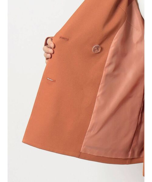 EVRIS（エヴリス）の「BASICルーズジャケット【セットアップ着用可能】（テーラードジャケット・レディース・ベージュ/オレンジ/グリーン・FREE）」の9枚目の写真