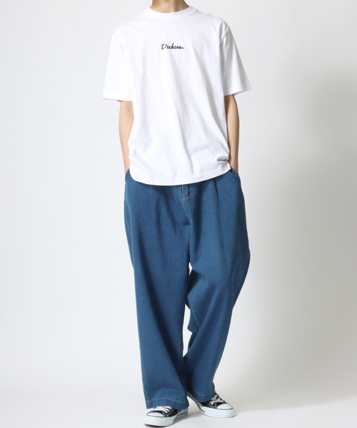 Dickies(ディッキーズ)の「Dickies/ディッキーズ オーバーサイズ カレッジ ロゴ バックプリント 半袖Tシャツ/リンガーT/クレイジー ラグランT/レディース メンズ(Tシャツ/カットソー・メンズ・ホワイト/ブラック/ダークグリーン/ネイビー/サックスブルー/オートミール/ホワイト系その他/ブラック系その他/ベージュ系その他/グリーン系その他/ブルー系その他/オレンジ系その他・M/L/XL)」の21枚目の写真
