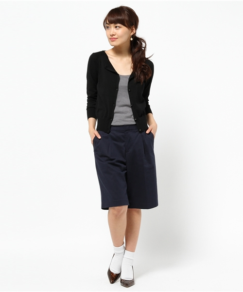 Tiara（ティアラ）の「【Ballerina】T/Cラグランカーディガン（カーディガン/ボレロ・レディース・オフホワイト/ブラック/ライトピンク・9）」の8枚目の写真