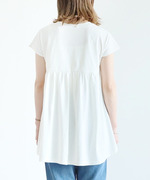 reca(レカ)の「バッグ切り替えフレアカットソー(Tシャツ/カットソー・レディース・グレイッシュベージュ/オフホワイト/モカ/ブラック・M)」の18枚目の写真