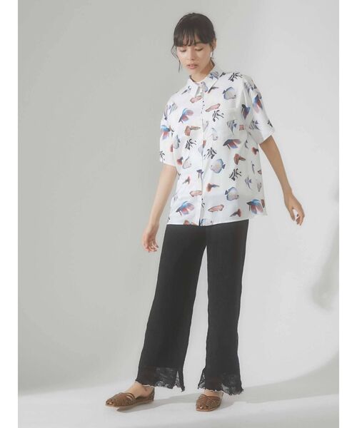 merry jenny（メリージェニー）の「シアーニットラメメロウパンツ（その他パンツ・レディース・ブラック/アイボリー・FREE）」の19枚目の写真