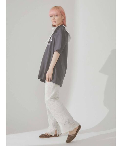 merry jenny（メリージェニー）の「シアーニットラメメロウパンツ（その他パンツ・レディース・ブラック/アイボリー・FREE）」の22枚目の写真