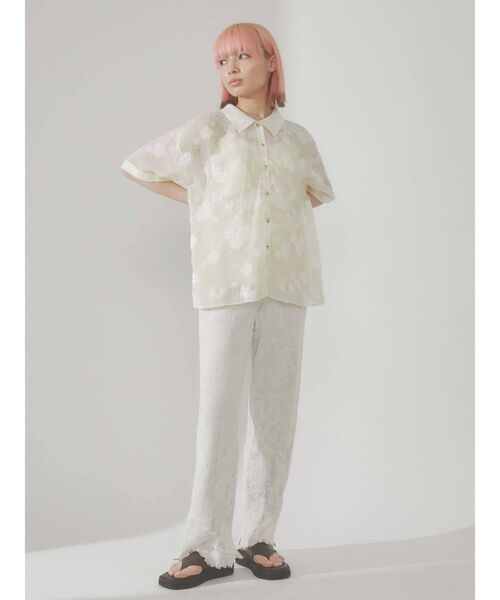 merry jenny（メリージェニー）の「シアーニットラメメロウパンツ（その他パンツ・レディース・ブラック/アイボリー・FREE）」の20枚目の写真