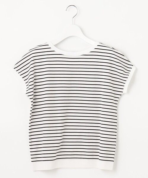J.PRESS Ladies(J.プレス レディス)の「フライスボーダー カットソー(Tシャツ/カットソー・レディース・ベージュ系1/ネイビー系1/ホワイト系1・SMALL)」の7枚目の写真