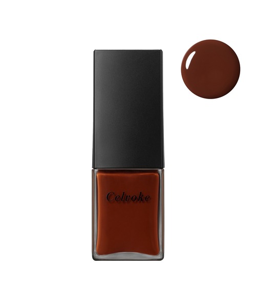 Celvoke（セルヴォーク）の「Celvoke / クレイヴド ネイルポリッシュ（マニキュア/ジェルネイル・レディース・０１ コケ/０６ ビターマルーン/０５ キャメル/０３ テラコッタ/０２ ブルークレイ/０４ ヌカ/０７ ヌード/０９ ウィステリア/１１ フォギーミント/EX０８ クイーンオブサマー/EX０７ スパークルスターズ/EX０６ ミッドナイトスカイ/１３ ブリック/１２ ディスコード/14 シークレットエモーション・FREE）」の4枚目の写真