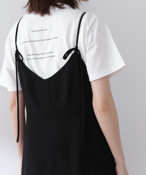 N.（N. Natural Beauty Basic）（エヌエヌナチュラルビューティーベーシック）の「◆前後２ｗａｙシャーリングキャミワンピース（ワンピース・レディース・ブラック/ブラウン/イエロー・MEDIUM）」の16枚目の写真