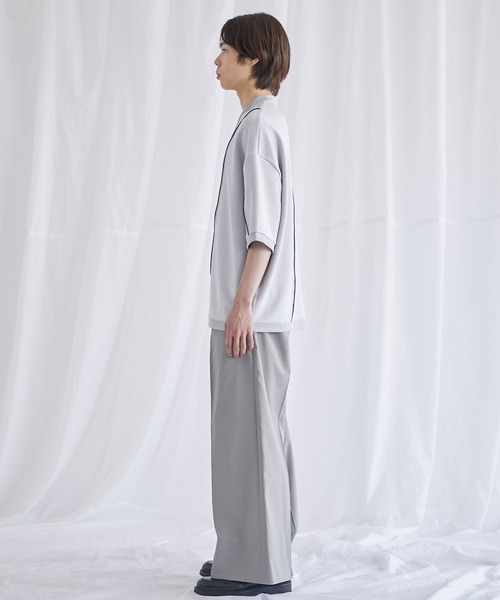 PUBLIC TOKYO（パブリックトウキョウ）の「〈ユニセックス〉メローダンボールルーズTEE（Tシャツ/カットソー・メンズ・ブラック/ベージュ/ミント/ネイビー/ホワイト/グリーン/ダークグレー・2/1）」の9枚目の写真